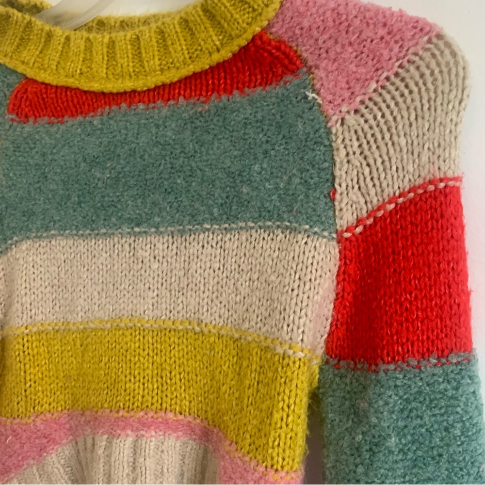 Urban Outfitters Cropped Striped Color Block Sweater - Picture 6 of 12